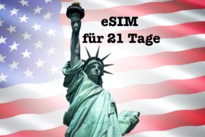 T-Mobile eSIM USA Reise Amerika Prepaid unbegrenzte* Daten 21 Tage gültig